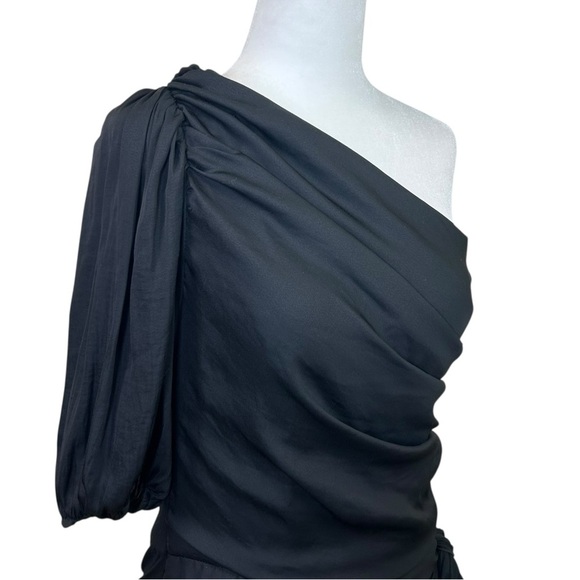 Anthropologie x Dolan - Women’s Ruched Off-The-Shoulder Top, Tie - Black, Medium - Picture 9 of 12